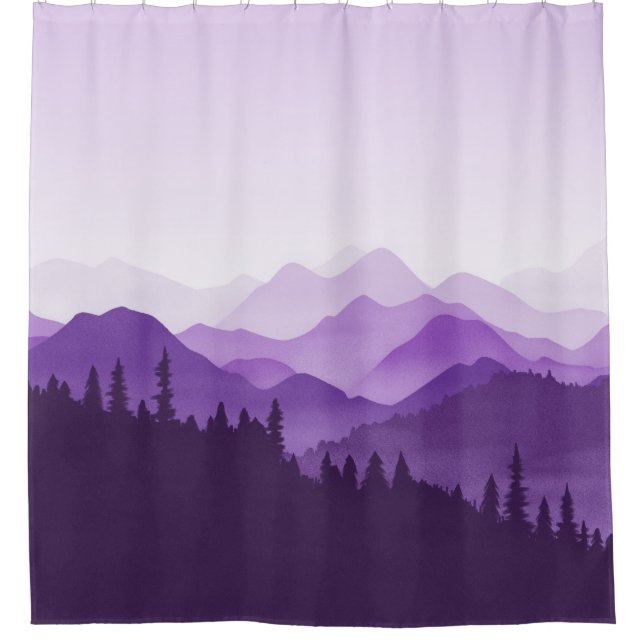 Purple Mountains Majesty Shower Curtain (Front)