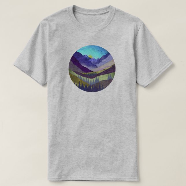 Purple Mountains Majesty T-Shirt (Design Front)