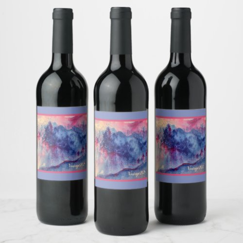 Purple Mountains Majesty Wine Label
