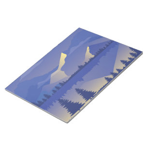 Purple mountains notepad