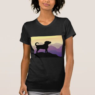 Purple Mountains Puggle Dog T-Shirt