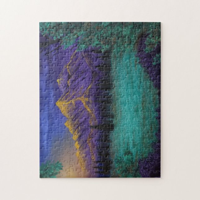 "Purple Mountains" Scenic Landscape Art Puzzle (Vertical)