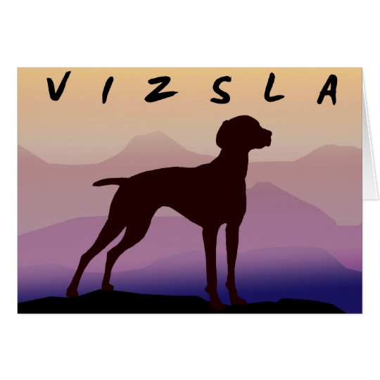 Purple Mountains Vizsla Card