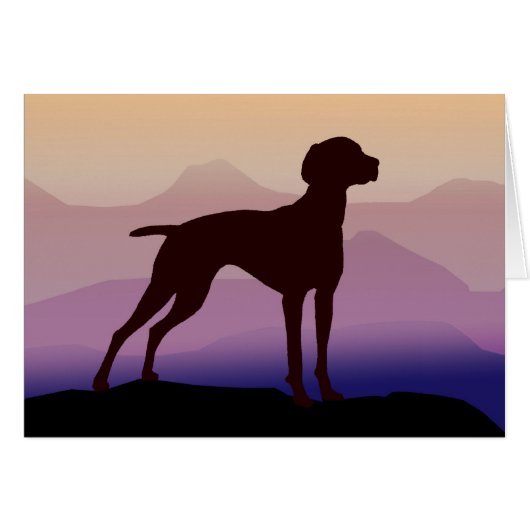 Purple Mountains Vizsla Cards (Front Horizontal)