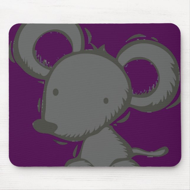 Purple Mouse Mousemat Pad (Front)