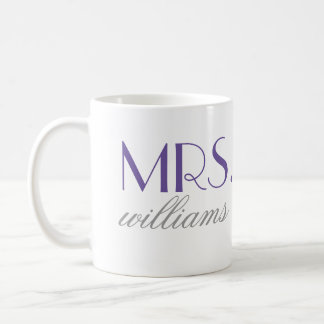 Purple Mrs. Coffee Mug | Bride-to-Be Gift