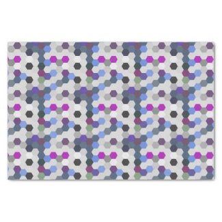 Purple Multi Hexagons Seamless