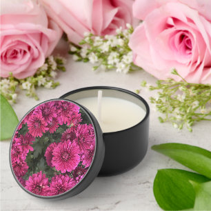 Purple Mums Soy Wax Mini Candle Favors