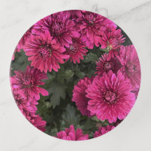 Purple Mums Trinket Tray