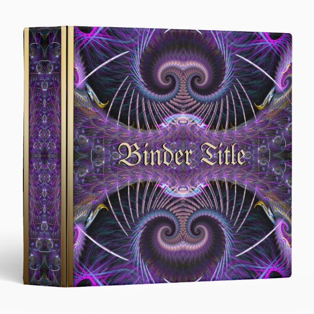 Purple Mushroom Tree Fantasy Album Binder (Front/Spine)