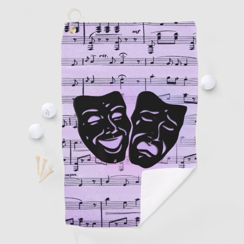 Purple Music and Theater Masks