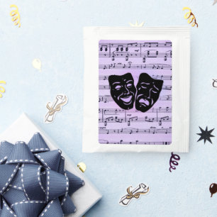 Purple Music and Theater Masks Tea Bag Drink Mix