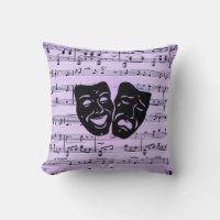 Purple Music and Theater Masks