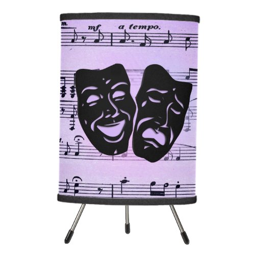 Purple Music and Theater Masks