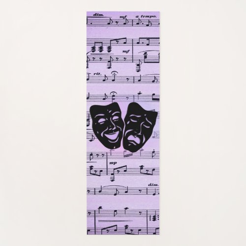 Purple Music and Theater Masks