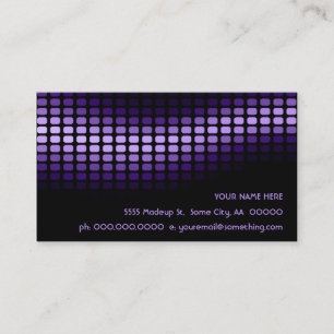 purple musicmeterz. business card