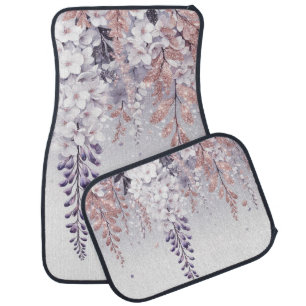Purple Mystical Wisteria Drift Car Floor Mat