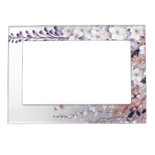 Purple Mystical Wisteria Drift Magnetic Frame