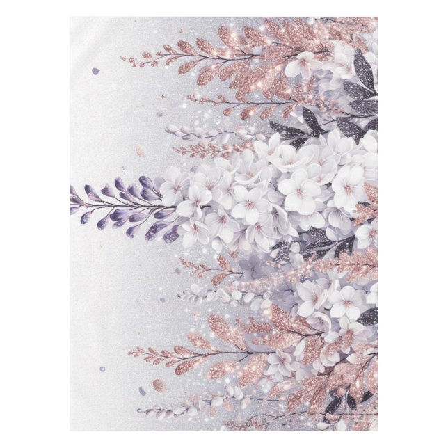 Purple Mystical Wisteria Drift Tablecloth (Front)