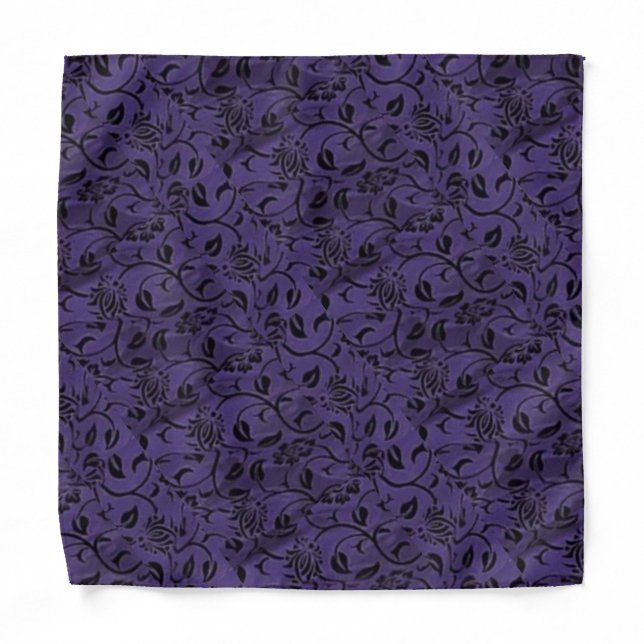 purple n black bandana (Front)