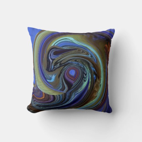 Purple N Gold Dream Catcher Abstract Throw Pillow