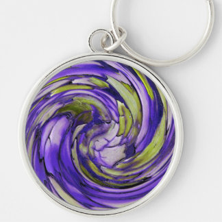 Purple N Lime Dolphin vs Eagle Key Chain