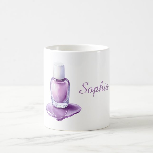 Purple Nail Polish Coffee Mug (Center)