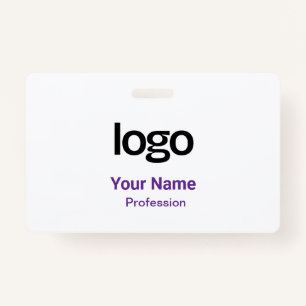 Purple Name Tags Badges
