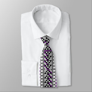 Purple Native Sun and Rain Tie