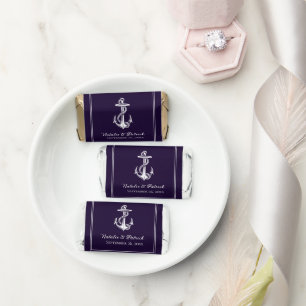 Purple Nautical Anchor Hershey's Miniatures