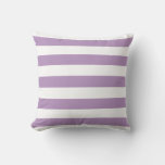 Purple Nautical Stripes Outdoor Pillows at Zazzle