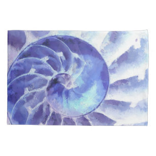 Purple Nautilus Art Pillowcase