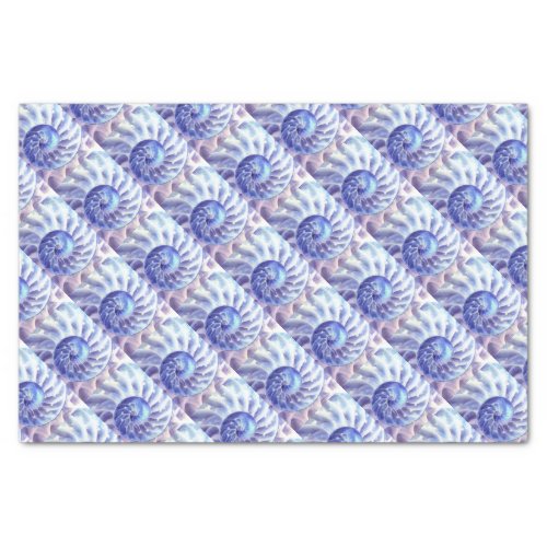 Purple Nautilus Art Tissue Paper