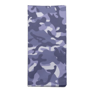 Purple Navy Camouflage Cloth Napkin