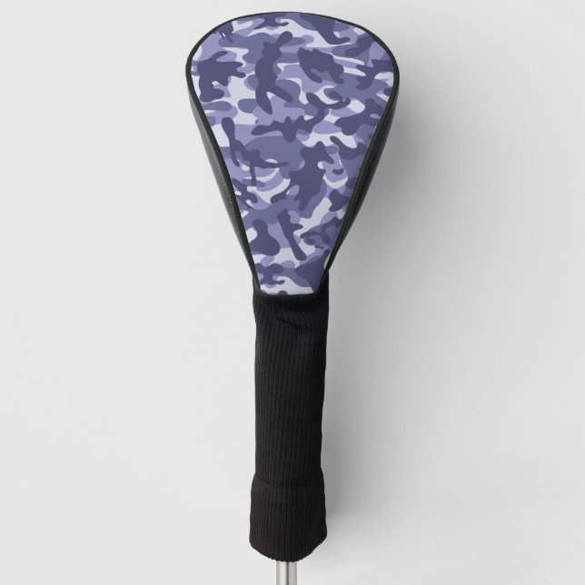 Purple Navy Camouflage  Golf Head Cover (Front)