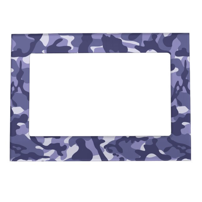 Purple Navy Camouflage  Magnetic Frame (Front)