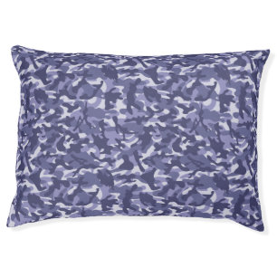 Purple Navy Camouflage Pet Bed