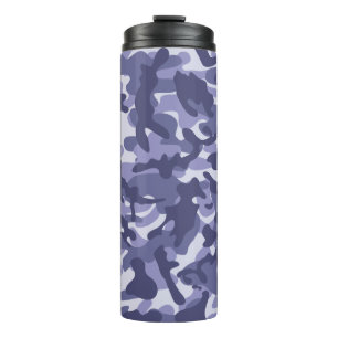 Purple Navy Camouflage Thermal Tumbler