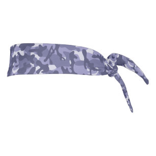 Purple Navy Camouflage   Tie Headband