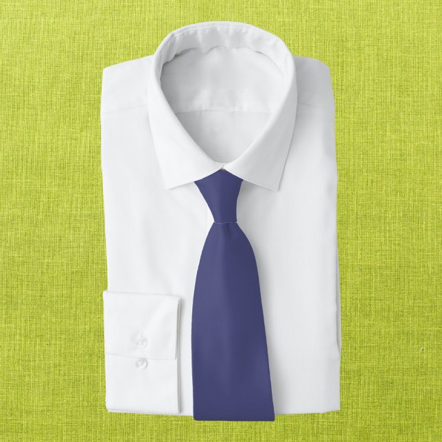 Purple Navy Solid Color Neck Tie (Creator Uploaded)