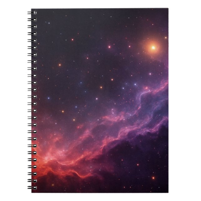 Purple Nebula  Notebook (Front)