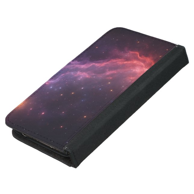 Purple Nebula  Samsung Galaxy Wallet Case (Top)
