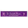 Purple Neon Daisy Floral Psychologist  Desk Name Plate