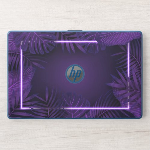 Purple Neon Frame HP Notebook 15_dw0091nrLaptop 1 HP Laptop Skin