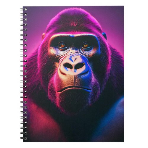 Purple Neon Gorilla  Notebook
