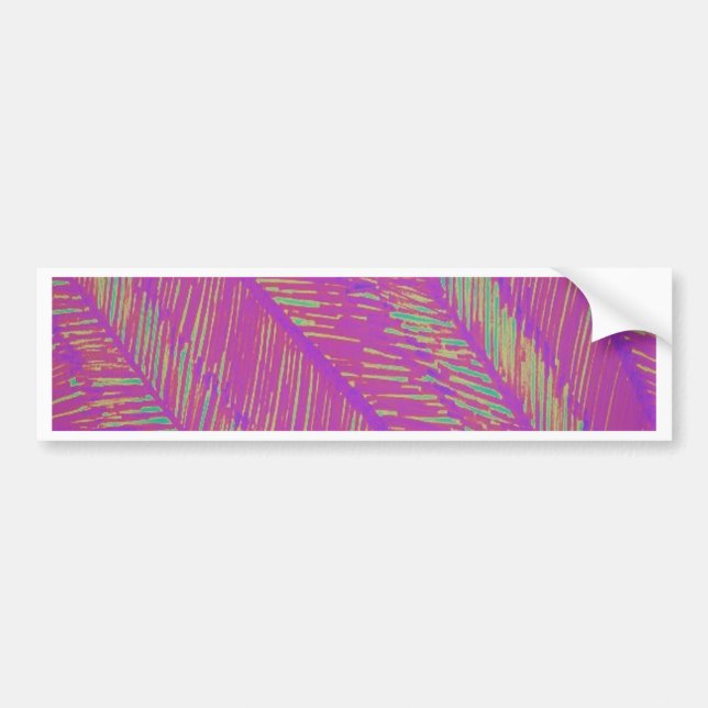 Purple Neon Palms Bumper Sticker (Front)
