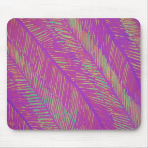 Purple Neon Palms Mouse Pad