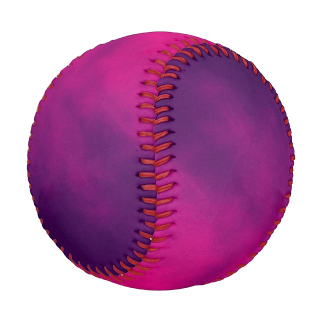 Purple & Neon Pink Gradient Baseball – Customize (Angled)