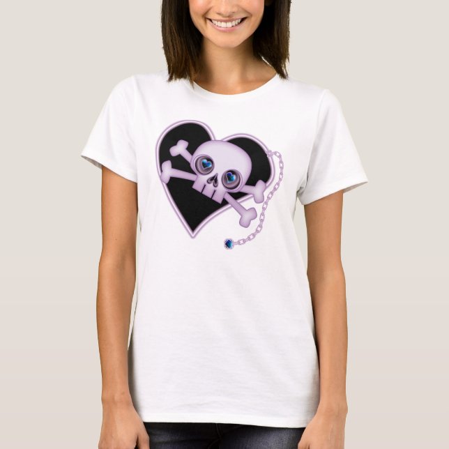 Purple Neon Skull T-Shirt (Front)