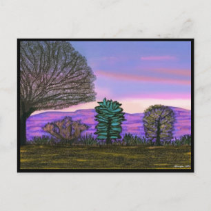 Purple Nevada Desert Postcard